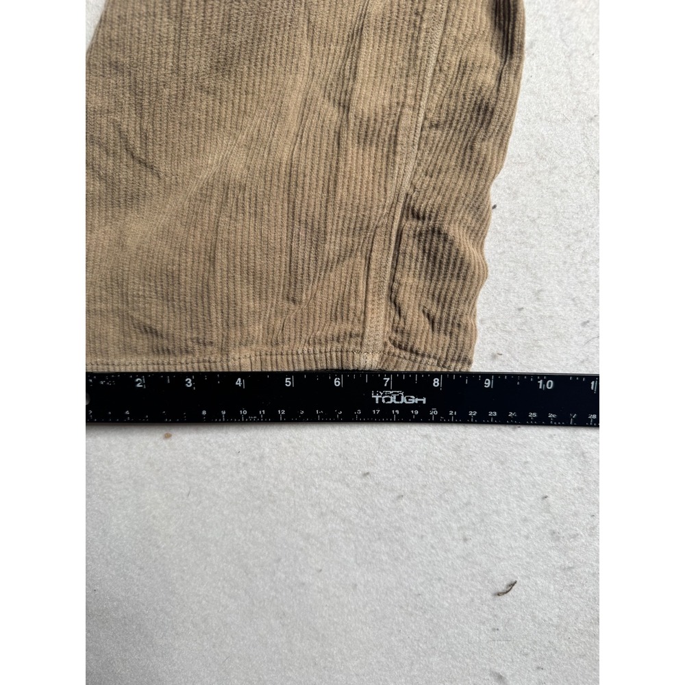 Volcom Billow Tapered Corduroy Pants Mens 27 Tan Khaki Loose Fit Skateboarding - Picture 6 of 14